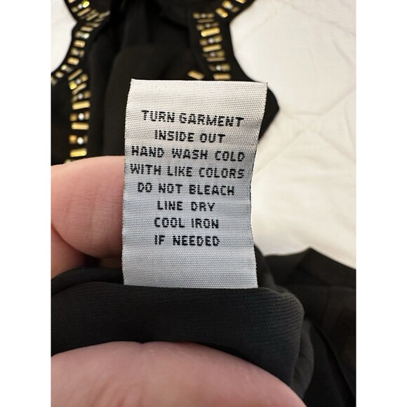 New, Signature By Sangria Embellished Formal Black Dress, Size 14 - Picture 10 of 12